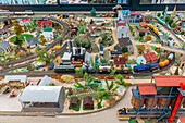 View of Knysna model exhibit at Knysna Waterfront, Knysna, Western Cape Province, South Africa, Africa