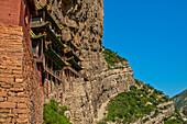 Das hängende Kloster, Xuakong Si, bei Datong, Shanxi, China, Asien