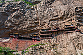 Das hängende Kloster, Xuakong Si, bei Datong, Shanxi, China, Asien