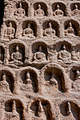 The Yungang Grottoes, ancient Buddhist temple grottoes, UNESCO World Heritage Site, Shanxi, China, Asia