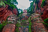 Leshan Giant Buddha, the largest stone Buddha on earth, Mount Emei Scenic Area, UNESCO World Heritage Site, Leshan, Sichuan, China, Asia