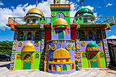 Regenbogenmoschee (Masjid Al-Islamia), Zamboanga, Mindanao, Philippinen, Südostasien, Asien