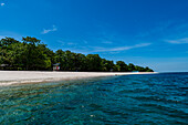 Weißer Sandstrand, Grande Santa Cruz Island, Zamboanga, Mindanao, Philippinen, Südostasien, Asien