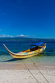 Touristenboot in Grande Santa Cruz Island, Zamboanga, Mindanao, Philippinen, Südostasien, Asien