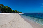 Weißer Sandstrand, Grande Santa Cruz Island, Zamboanga, Mindanao, Philippinen, Südostasien, Asien