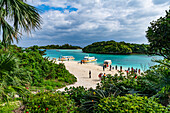 View over Kabira Bay, Ishigaki, Yaeyama island group, Japan, Asia