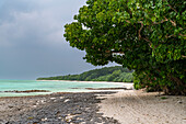 Star sand beach, Taketomi Island National Park, Ishigaki, Yaeyama island group, Japan, Asia