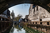 Water channel, Zhouzhuang water town, Jiangsu, China, Asia