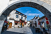 Alte Häuser, historisches Dorf Xidi, UNESCO-Welterbestätte, Xidi, Anhui, China, Asien