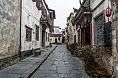 Kleine Gasse, historisches Dorf Xidi, UNESCO-Welterbestätte, Xidi, Anhui, China, Asien