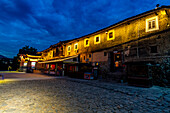 Night shot of the Yunshuiyao Ancient Town, Hakka, Fujian, China, Asia