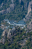 Hotel in der UNESCO-Welterbestätte, Taoistischer Sanqing-Berg, Jiangxi, China, Asien