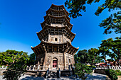 Pagoda in the Kaiyuan Temple, UNESCO World Heritage Site, Quanzhou, Fujian, China, Asia