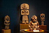 Fruchtbarkeitsgöttin im Vordergrund, 200-900 n. Chr., aus dem Gebiet Veracruz, Nationalmuseum für Anthropologie, Mexiko-Stadt, Mexiko, Nordamerika