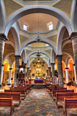 Innenraum der Capilla Real, Kloster von San Gabriel Arcangel, 1520, Cholula, Bundesstaat Puebla, Mexiko, Nordamerika