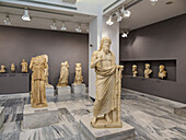 Sculptures at Heraklion Archaeological Museum, interior, City of Heraklion, Crete, Greek Islands, Greece, Europe