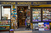 Retail Shop selling homemade products for tourists, Old Town, Novigrad, Croatia, Europe