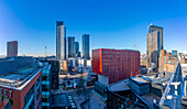 Blick auf die Deansgate Apartments vom Tony Wilson Place, Manchester, Lancashire, England, Vereinigtes Königreich, Europa