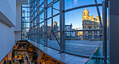 View of Exchange Square from Selfridges, Manchester, Lancashire, England, United Kingdom, Europe