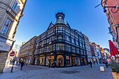 Blick auf viktorianische Architektur, Manchester, Lancashire, England, Vereinigtes Königreich, Europa