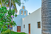 Blick auf die Capilla de Nuestra Senora del Carmen, Playa del Carmen, Quintana Roo, Karibikküste, Halbinsel Yucatan, Riviera Maya, Mexiko, Nordamerika