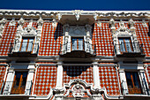 Talavera-Fliesen, Museum Casa de Alfenique, 18. Jahrhundert, Historisches Zentrum, UNESCO-Weltkulturerbe, Puebla, Bundesstaat Puebla, Mexiko, Nordamerika