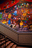 Interior, Municipal Palace, 17th century, with Frescoes, Atlixco, Pueblos Magicos, Puebla State, Mexico, North America