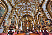 Interior, Basilica of Our Lady of Ocotlan, Tlaxcala City, Tlaxcal State, Mexico, North America