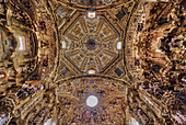 Ceiling, Apse, Interior, Basilica of Our Lady of Ocotlan, Tlaxcala City, Tlaxcal State, Mexico, North America