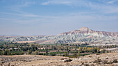 View of Nallihan's Colorful Mountains from Davutoglan, a neighborhood in the district of Nallihan, Ankara Province, Anatolia, Turkey, Eurasia