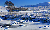 Rannoch Moor im Winter, Highland, Schottland, Vereinigtes Königreich, Europa