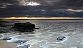 The Bristol Channel from Traeth Bach, near Southerndown, Glamorgan Heritage Coast, South Wales, United Kingdom, Europe