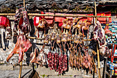 Fleischmarkt, historisches Dorf Hongcun, UNESCO-Welterbe, Huangshan, Anhui, China, Asien