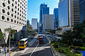 Highrise buildings in Central Hongkong, China, Asia