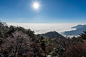 Hanpo-Pass, Berg Lu (Lushan), UNESCO-Welterbe, Jiujiang, Jiangxi, China, Asien