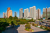 Die Skyline von Harbin, Harbin, Heilongjiang, China, Asien