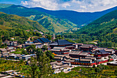 Der Klosterkomplex des Wudai Shan (Berg Wutai), UNESCO-Weltkulturerbe, Shanxi, China, Asien