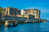 Hashima Island (Gunkanjima) (Warship Island) (Battleship Island), Nagasaki, Kyushu, Japan, Asia