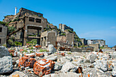 Hashima Island (Gunkanjima) (Warship Island) (Battleship Island), Nagasaki, Kyushu, Japan, Asia