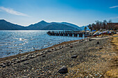 Lake Chuzenji (Chuzenjiko) in Chuzenjiko Onsen, UNESCO World Heritage Site, Nikko, Tochigi Prefecture, Kanto, Honshu, Japan, Asia