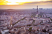 Skyline of Paris with the Eiffel Tower, Paris, France, Europe