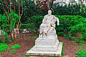 Statue of Austrian landscape painter Emil Jakob Schindler in Stadtpark, Vienna, Austria, Europe