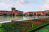 Der Platz der Republik und der Regierungspalast in Eriwan, Armenien (Hayastan), Kaukasus, Zentralasien, Asien