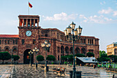 Der Platz der Republik und der Regierungspalast in Eriwan, Armenien (Hayastan), Kaukasus, Zentralasien, Asien