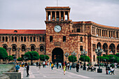 Der Platz der Republik und der Regierungspalast in Eriwan, Armenien (Hayastan), Kaukasus, Zentralasien, Asien