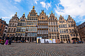 Historische Architektur am Grote Mart, Antwerpen, Belgien, Europa