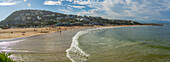 View of Central Beach in Plettenberg Bay, Plettenberg, Garden Route, Western Cape Province, South Africa, Africa