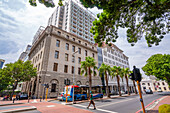 View of hotels on Wale Street, Cape Town, Western Cape, South Africa, Africa