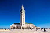 Marokko, Casablanca, der Vorplatz der Hassan-II-Moschee