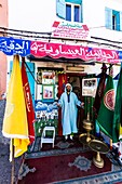 Morocco, Casablanca, old medina, musical entertainment shop for party or wedding